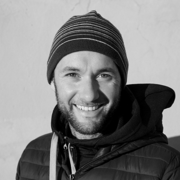 Black & White Portrait of travel photographer Lorenz Berna